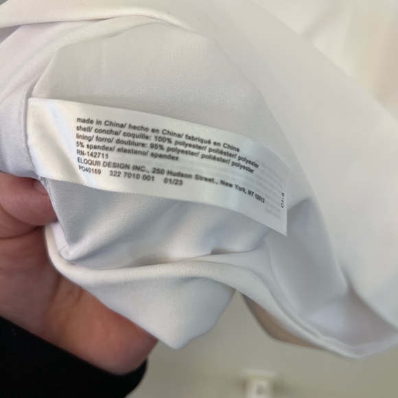 NWT Eloquii White Strapless Wedding Prom HoCo Formal - Picture 9 of 10